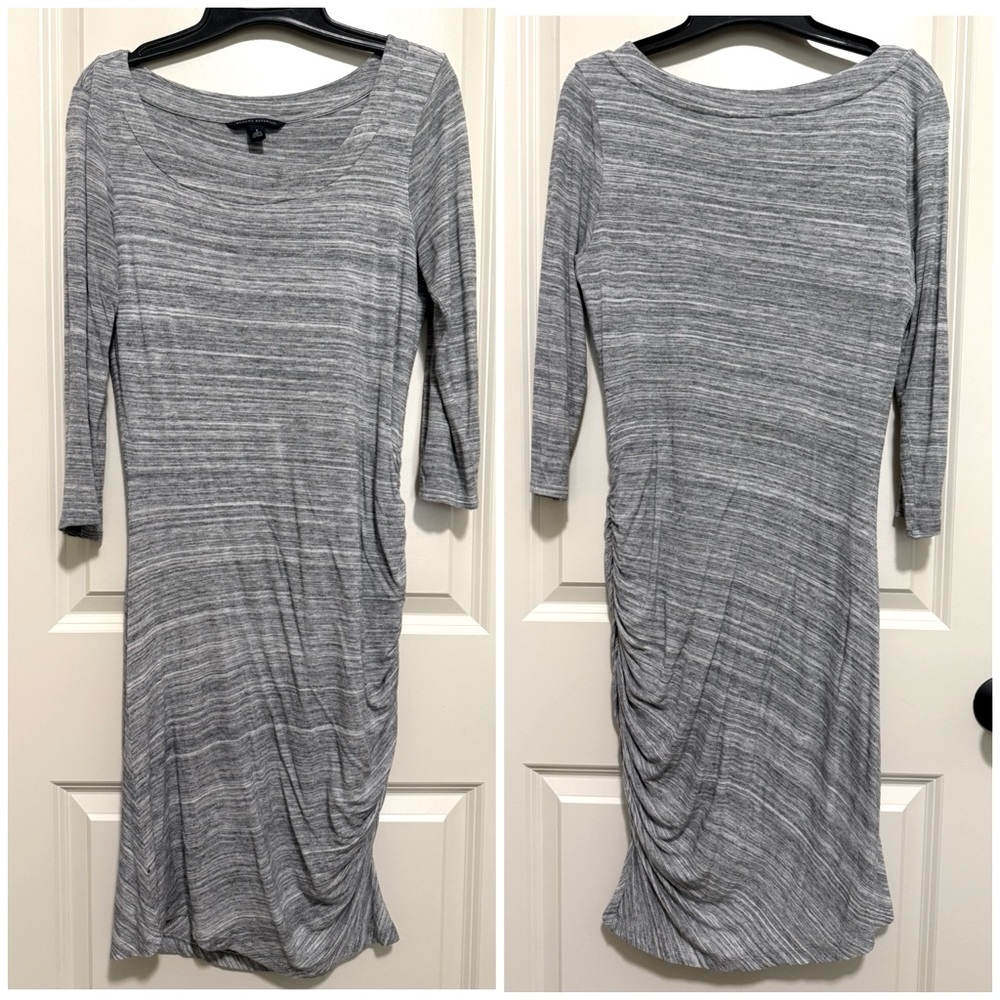 Banana Republic Heather Gray Midi Dress